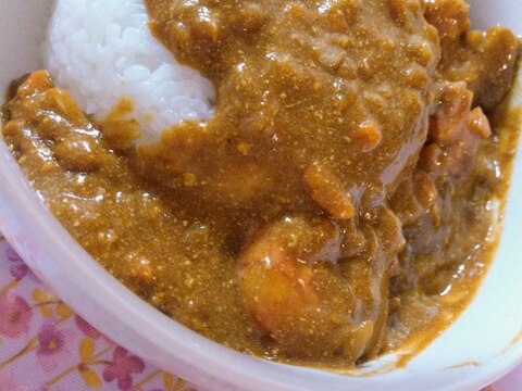 手抜きエビカレー